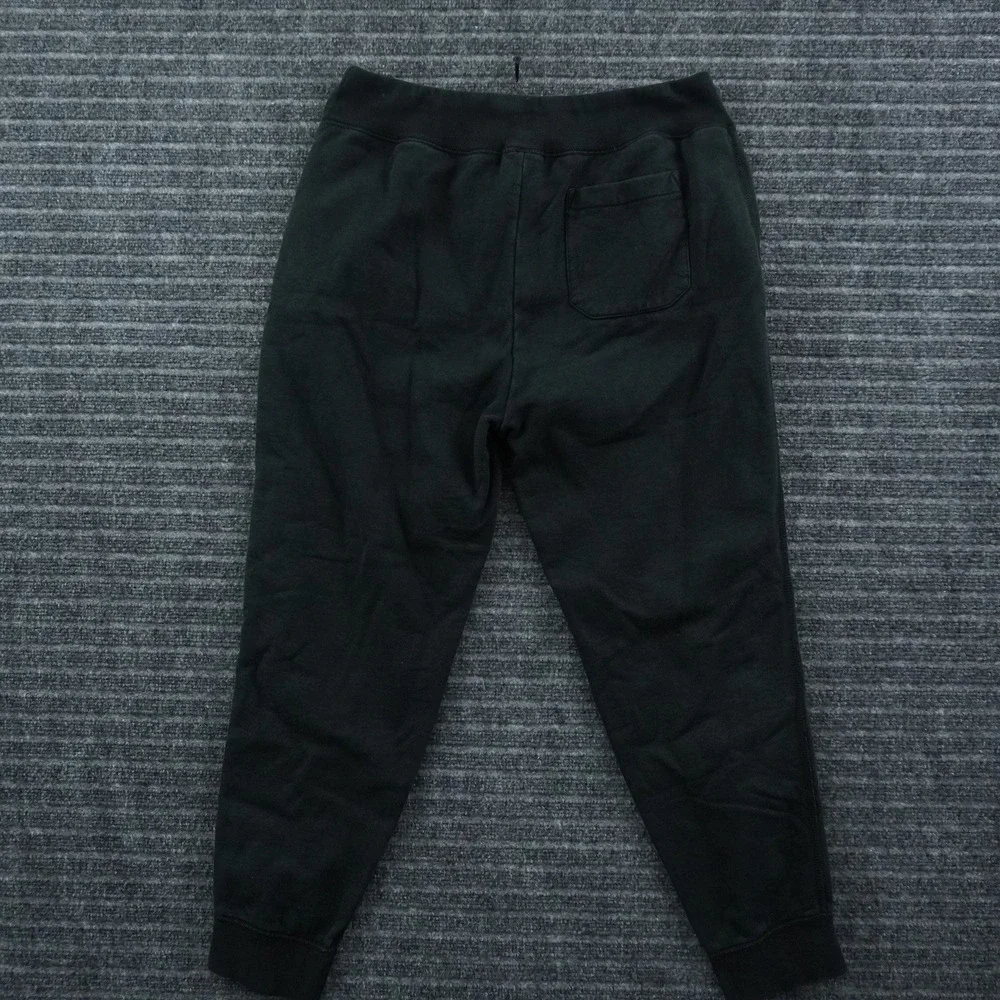 Polo Ralph Lauren Joggers Mens M Black Red Pony Embroidered Tapered Sweatpants
